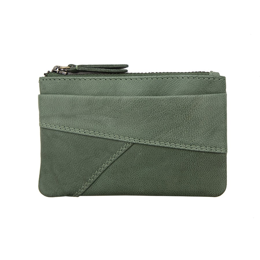 Sage Leather Pouch | RFID Secure | Coin Purse & Keyring