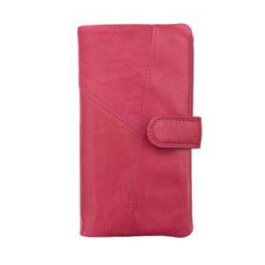 Pink Soft Leather Bifold Purse