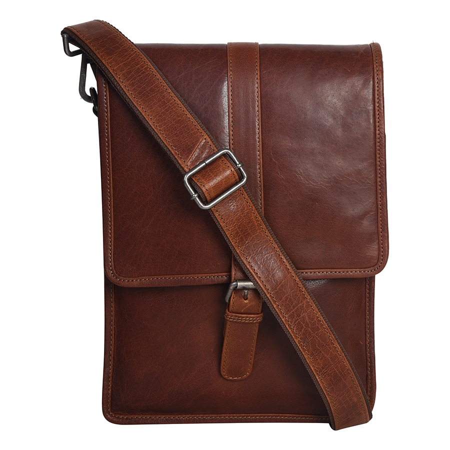 Tribal Crossbody Messenger Bag Vintage Brown