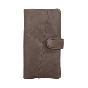 Soft Brown Leather Bifold Purse front