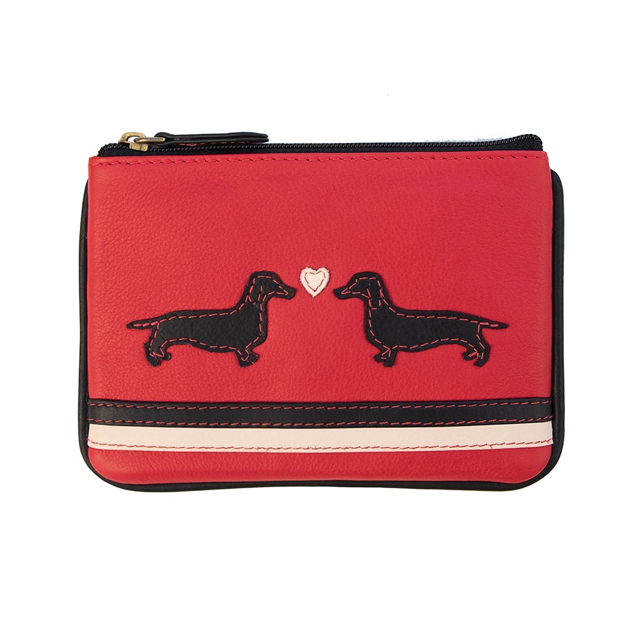 Red Dog Picture Coin Purse