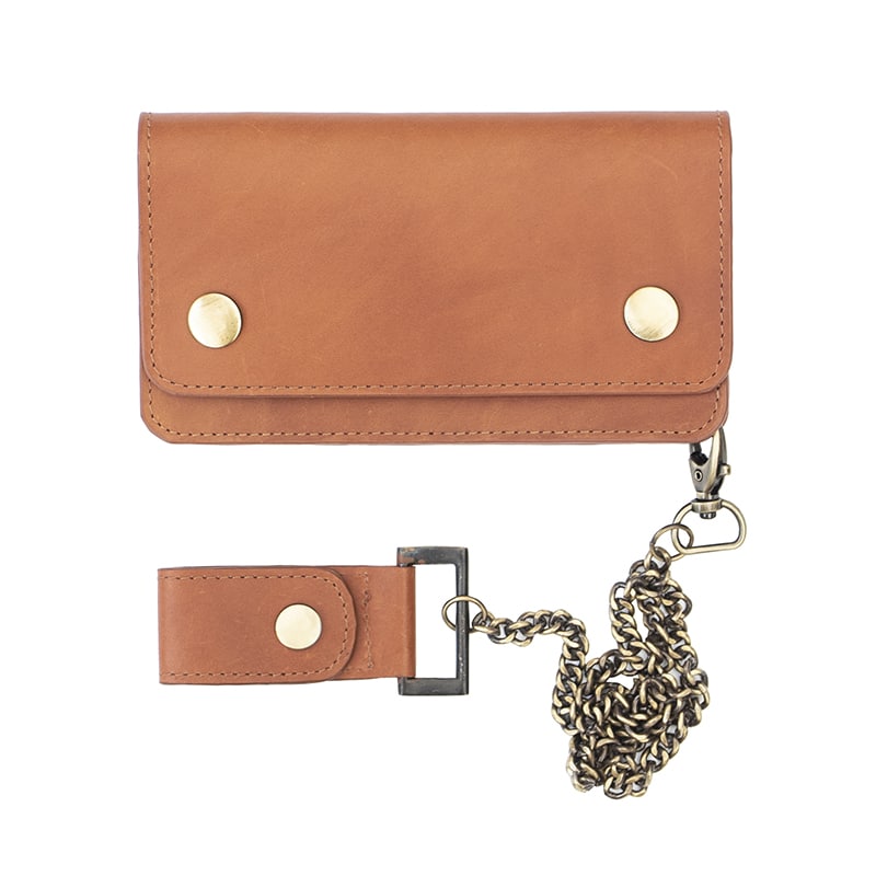 Biker Pocket Book Wallet With Chain - Lone Wolf