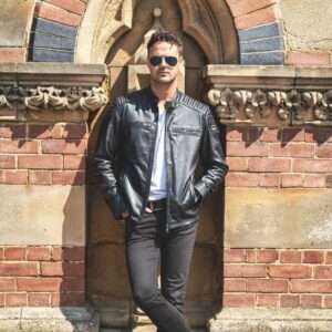 Leather Biker Jacket Thomas Black (2) Mens Biker leather jackets