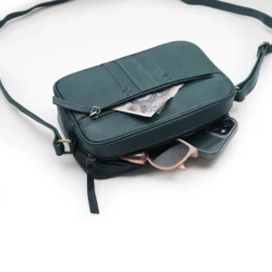 Leather Crossbody Bag Arizona Green-4