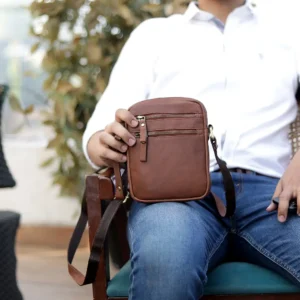 Leather Crossbody Flight Bag - Milano