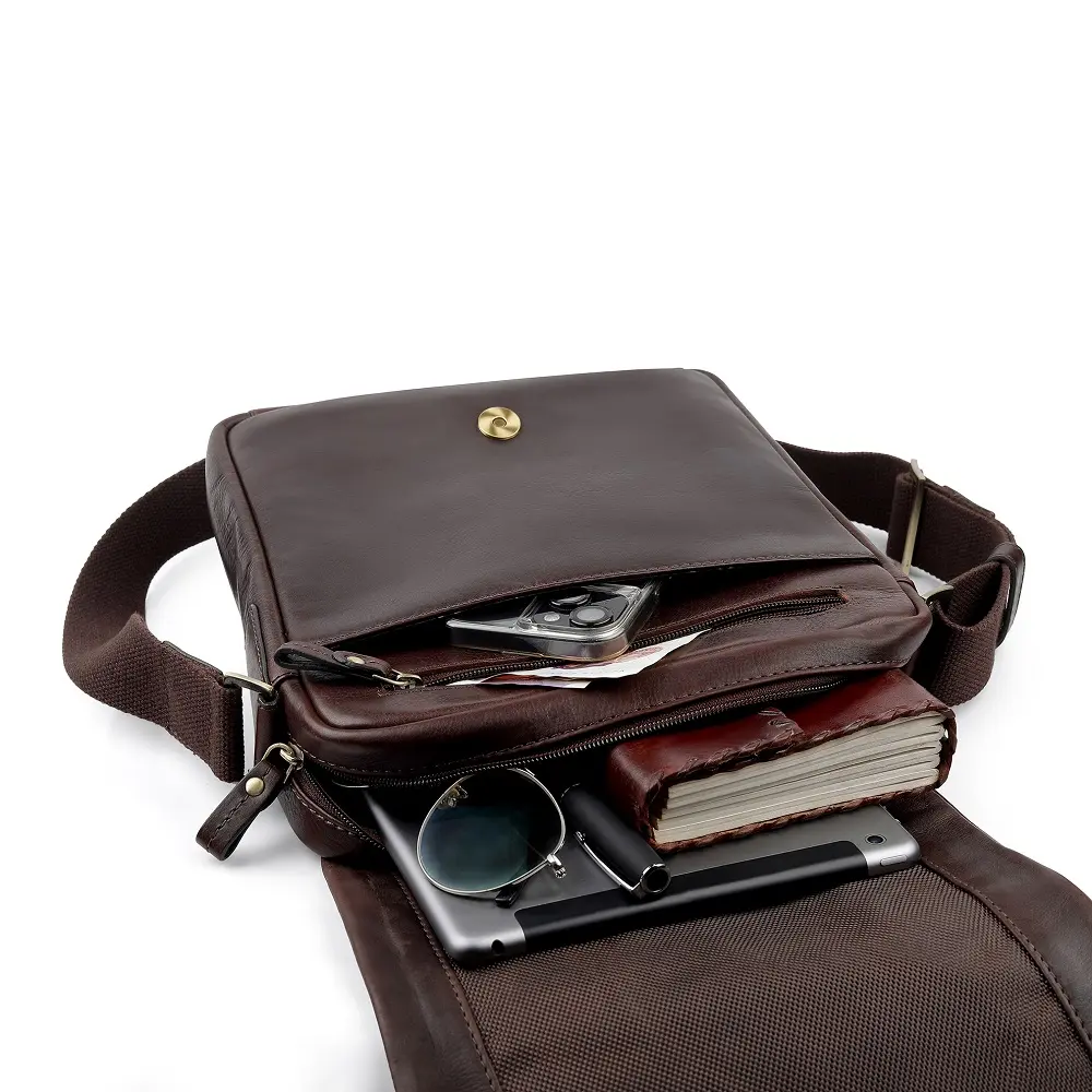 Mens Leather Messenger Bag Tuscan-4