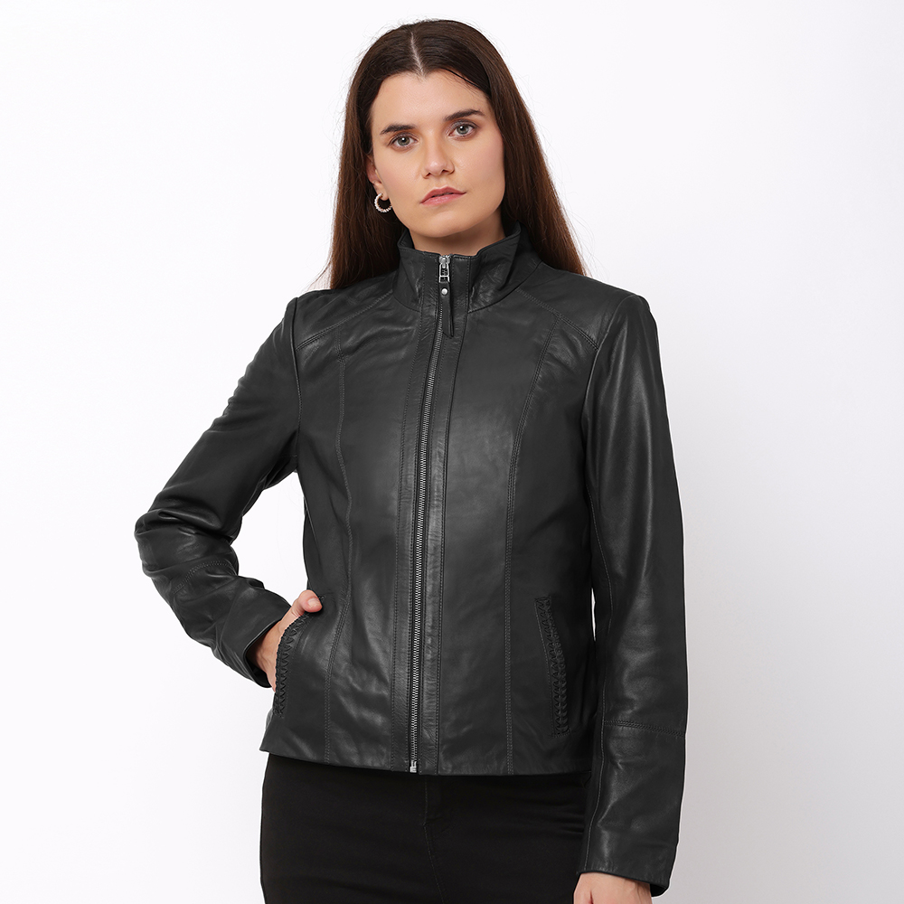Classic Leather Jacket Reilly Black