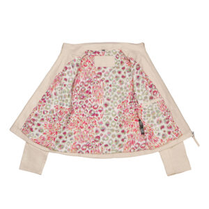 Women's Cream Leather Jacket - Reilly 3