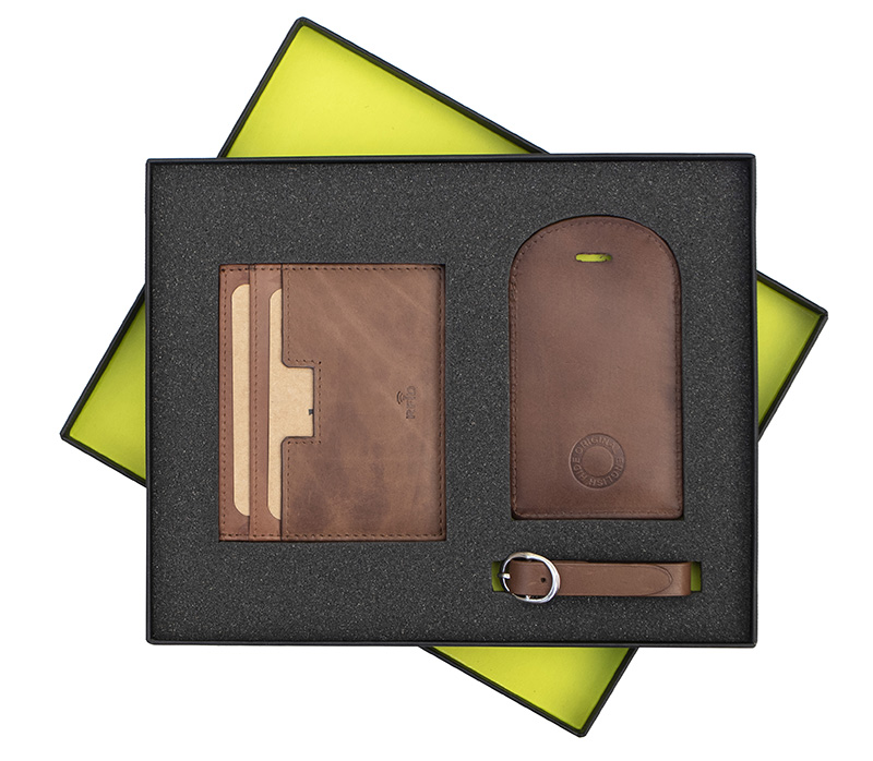 Gift-Set Card Holder & Luggage Tag Set