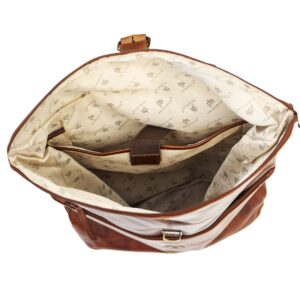 Orion Black Rolltop Rucksack 2001COG -03 brown leather roll top backpack