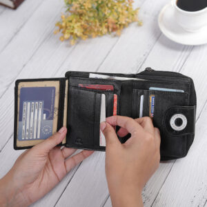 Black Zip Purse Flavia 22211 - 3