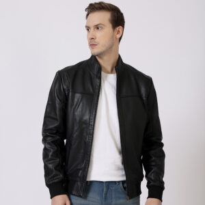 Bomber Leather Jacket Jack Black 6903 2