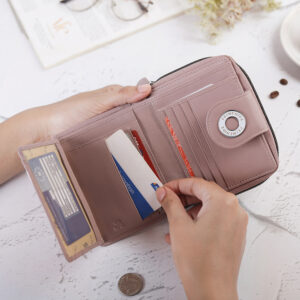 Mauve Pink Zip Purse Flavia 22211 - 3