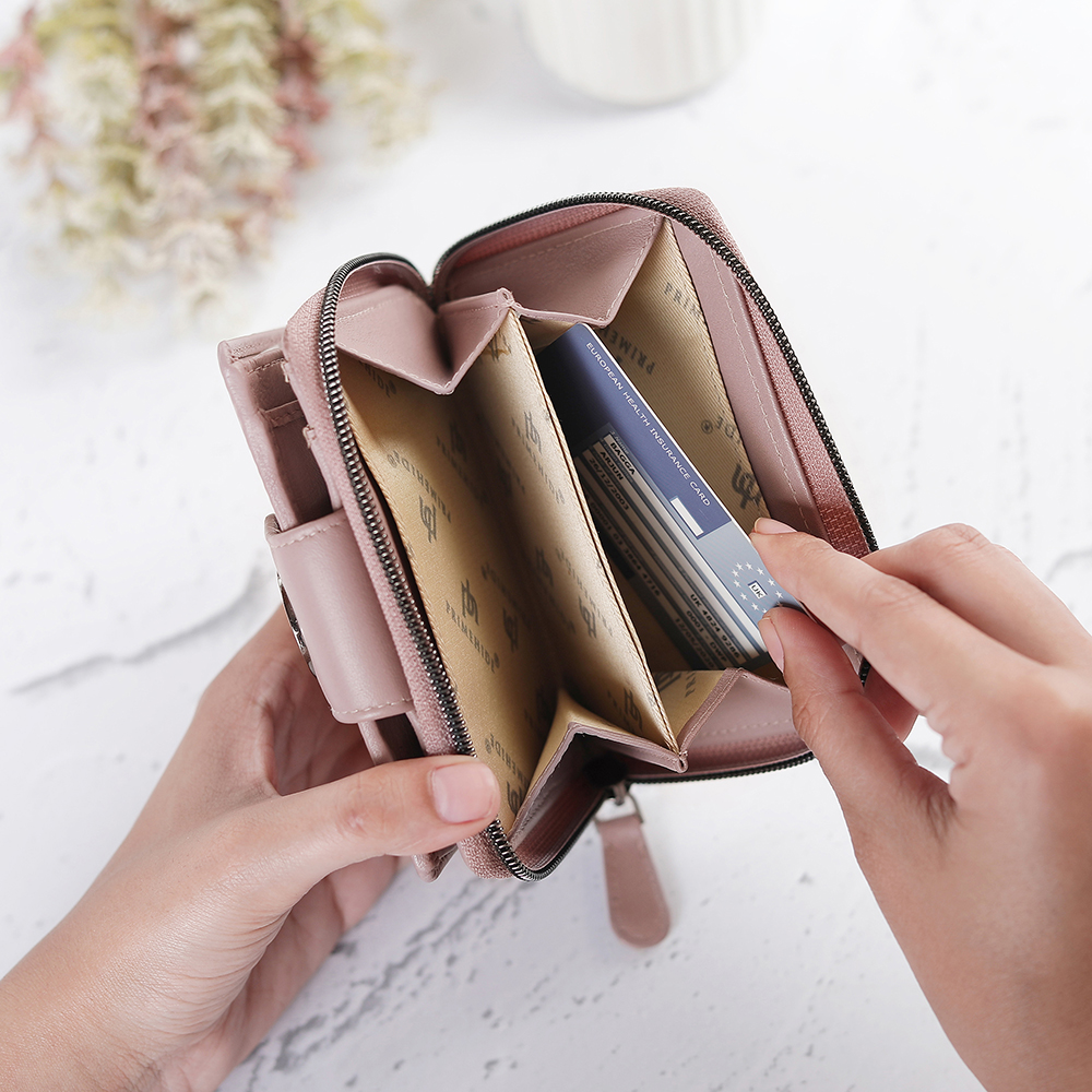 Mauve Pink Zip Purse Flavia 22211 - 5