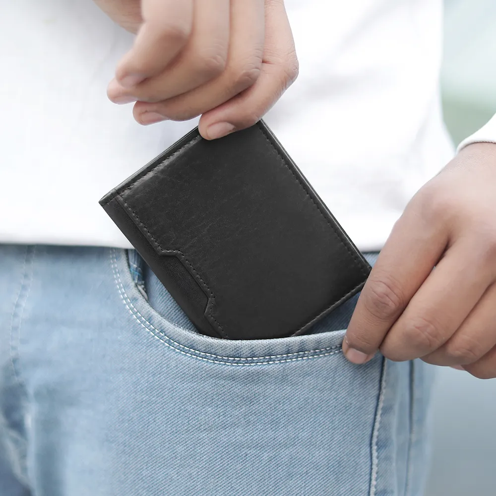 Leather Credit Cardholder - Diego Alperto Black 05