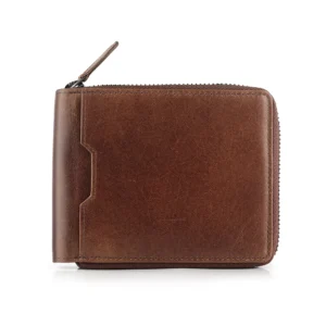 Magnus Men's Leather Zip Around Wallet
