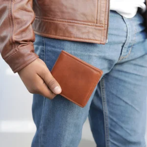 Bifold Leather Wallet For Men - Marcus Leon