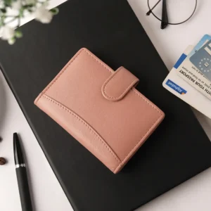 Rose Slim Soft Leather RFID Card Holder 5 Slim soft leather RFID card holder, personalised with 3 initials. Secure credit card wallet with 6 slots and 15-card plastic insert.