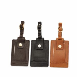 Genuine Leather Luggage Tag 01