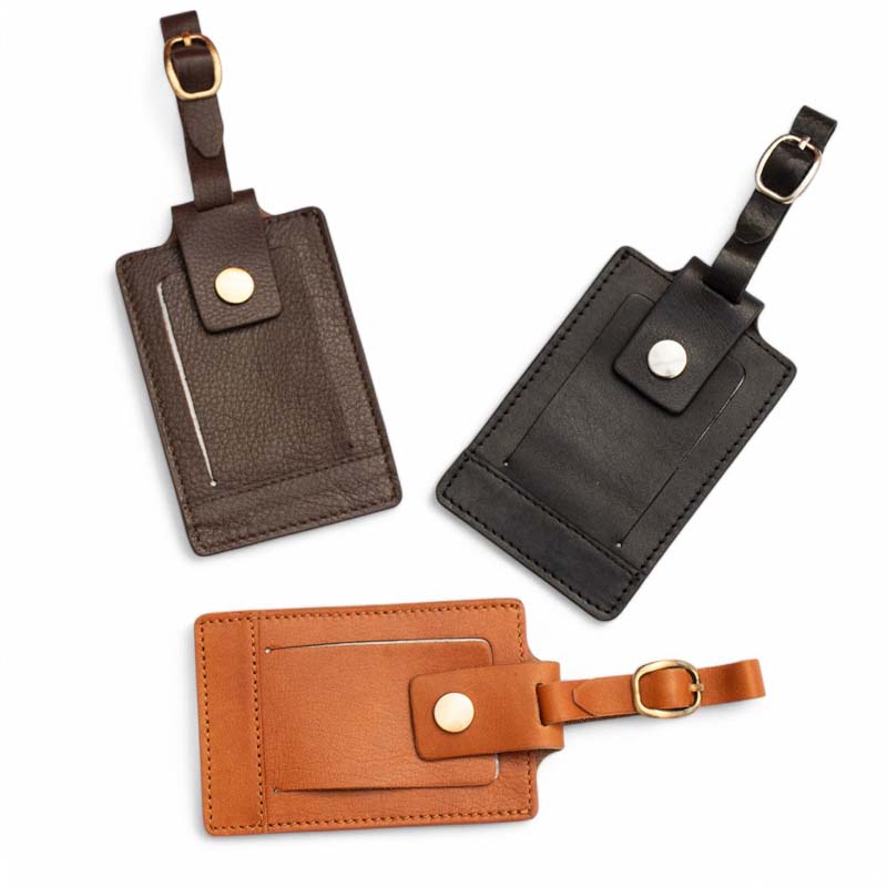 Genuine Leather Luggage Tag 02