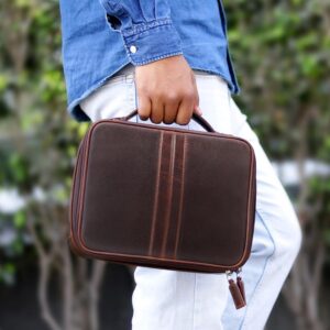Savannah Leather Wash Bag