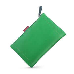 Capri Multi coloured medium bi fold purse - 6800 Green back