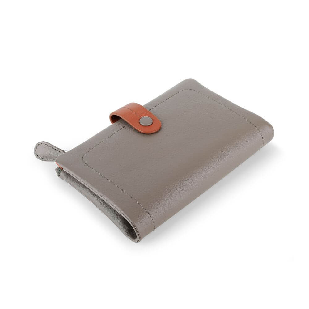 Capri Multi coloured medium bi fold purse - 6800 Taupe side