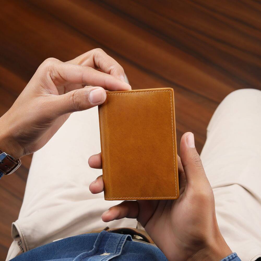 Leather-Lined Card Wallet James Mayfair