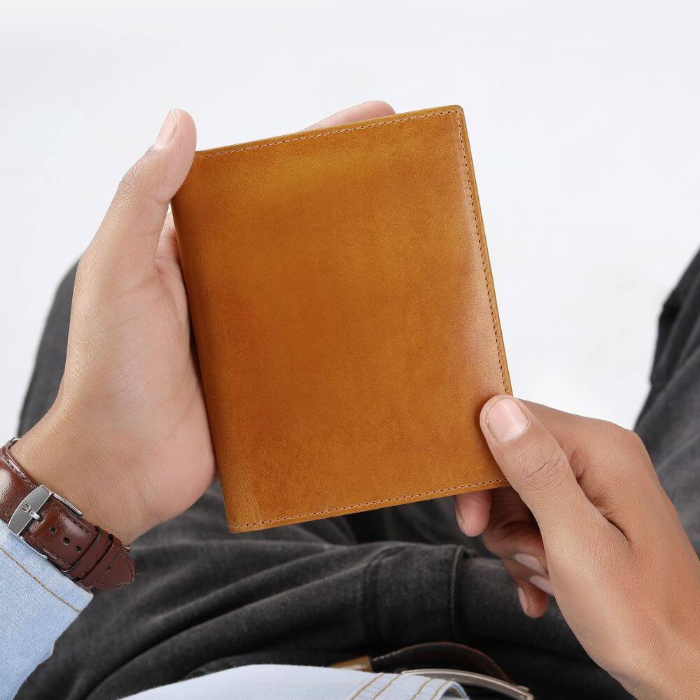 Leather-Lined Passport Wallet Sebastian Mayfair