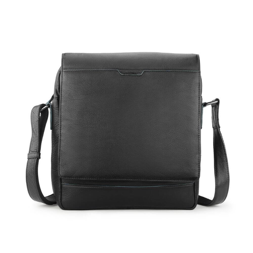Classic Leather Messenger Bag for Work & Everyday Miles Hudson