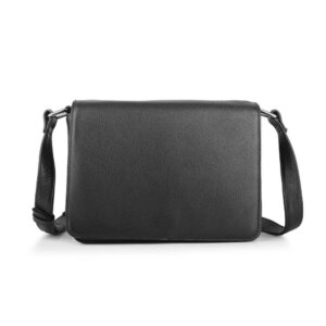 Compact Leather Shoulder Bag with Multi-Compartments Nina Hudson